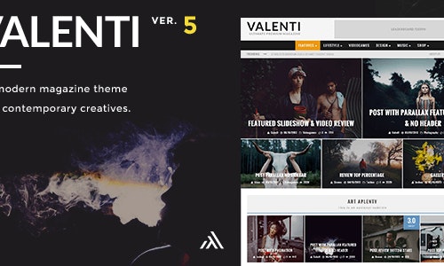 Valenti v5.1.1 – WordPress评论杂志新闻主题前端汉化版-四颗橙子